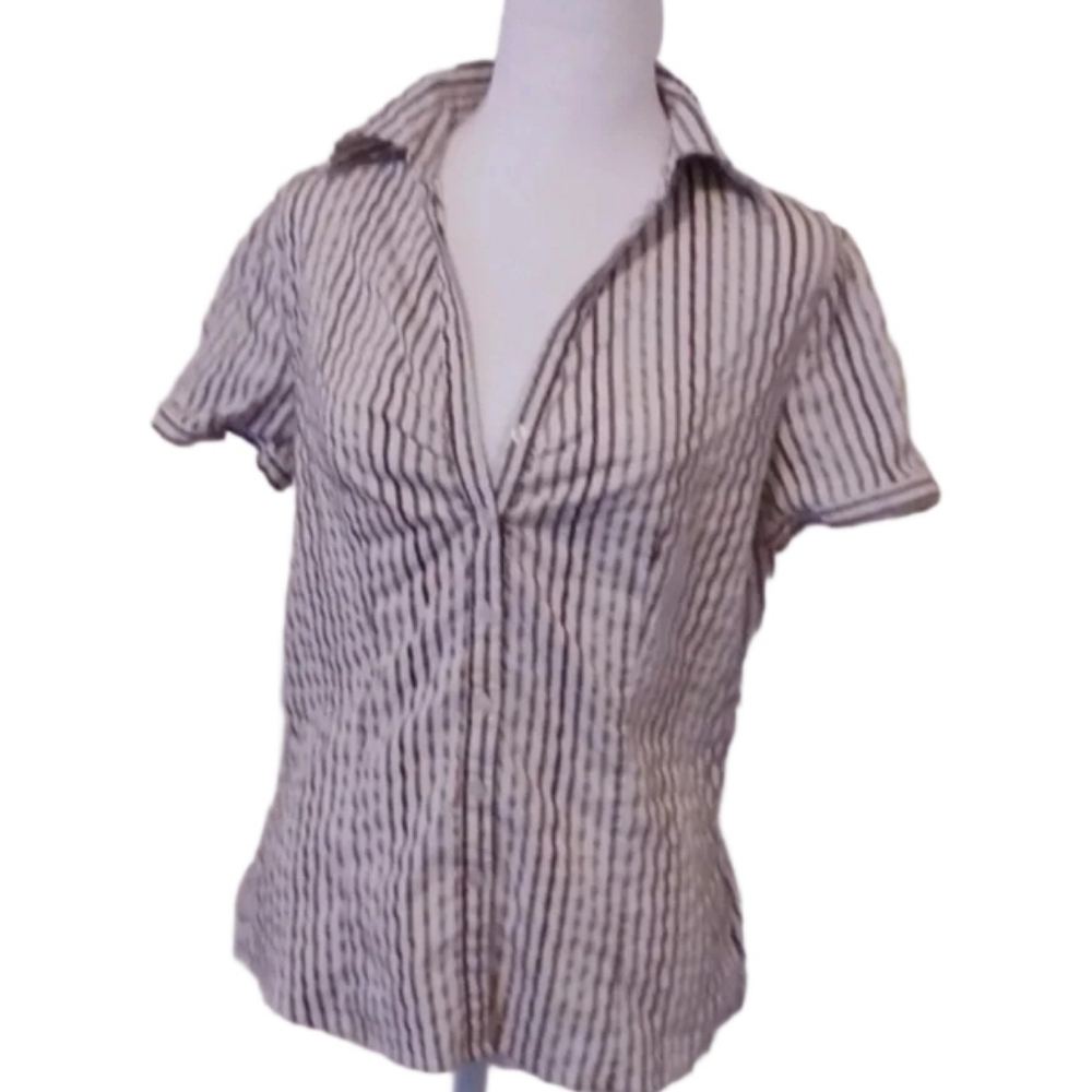 -- New York & Co Striped, button down top